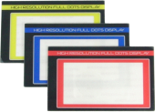 Kolorowe panele LCD SANWA M12, zestaw niebieski, żółty i czerwony