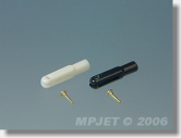 Widelec plastikowy, długość 23 mm, szerokość rowka 1,6, śr. 1,6, M2, opak. 2 szt