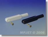 Widelec plastikowy, długość 44 mm, szerokość rowka 3, śr. 2,5, M3, biały, opak. 10 szt