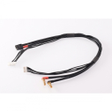 Kabel ładujący 4S czarny G4/G5 - krótki 400mm - (XT60, 7-pin XH)