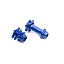 Zestaw piast aluminiowych, obrabiany maszynowo, niebieski: Promoto-MX