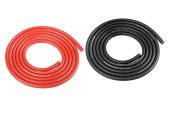 Kabel silikonowy 3,5qmm, 14AWG, 2x1 metr, czarno-czerwony