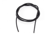 Kabel silikonowy 14AWG/2,1qmm (czarny/1m)