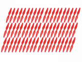 Śmigło stałe Graupner COPTER Prop 5,5x3 (60 szt.) - czerwone
