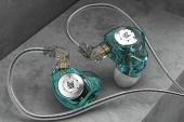 Słuchawki KZ EDX Pro z mikrofonem w kolorze turkusowym