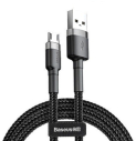Kabel Cafule USB na Micro 2,4A 0,5m (szaro-czarny)