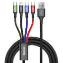 Kabel USB Baseus Fast 4 w 1 2xUSB-C / Lightning / Micro 3,5A 1,2m