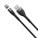 Kabel magnetyczny USB - USB-C Baseus Zinc 5A 1m (szaro-czarny)