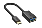 Adapter UGREEN USB-C OTG 10cm, czarny