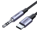 Kabel UGREEN mini jack 3,5 mm AUX na USB-C 1 m (głęboki szary)