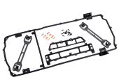 9128 Klatka na karoserię/ mocowania karoserii (przód i tył)/ zatrzask mocowania karoserii (2)/ 3x8mm BCS (15) (pasuje do nadwozi #9111 lub 9112)