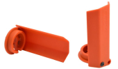 Osłony drążków amortyzatorów (2) pomarańczowe TRX XMAXX