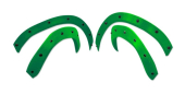 Poszerzenia błotników TMT w kolorze neonowej zieleni (ze śrubami) do TRX X-MAXX V2 Raptor