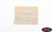 Chromowane naklejki na Chevy RC4WD