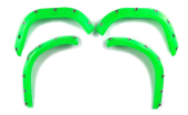 Poszerzenia błotników TMT w kolorze neonowej zieleni (ze śrubami) do TRX Maxx