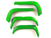 Poszerzenia błotników TMT w kolorze neonowej zieleni (ze śrubami) do sanek TRX