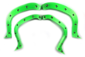 Poszerzenia błotników TMT w kolorze neonowej zieleni (ze śrubami) do TRX E-Revo 2.0