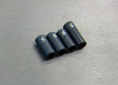 SAMIX SCX10-3 Alum black Zewnętrzny wał napędowy SCX10-3 3 krótkie / 1 długi