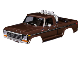 9812-BRWN Nadwozie, Ford F-150 Truck (1979), kompletne, brązowe (zawiera osłonę chłodnicy, lusterka boczne, klamki drzwi, pałąk, wycieraczki przedniej szyby, listwy boczne i mocowanie zatrzaskowe) (wymaga przedniego i tylnego zderzaka nr 9834)