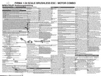 Firma Sensored Brushless ESC /Motor Combo Instruction Manual - Multilingual (2)
