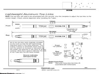 TUBES Aluminum Toe Links (8638G, 8638R, 8638X) Installation Instructions - English (1)