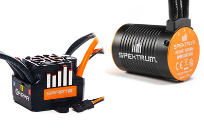 Spektrum Firma 100 amp Smart ESC i Spektrum Firma 6500kv bezszczotkowy silnik