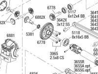 Rustler 4X4 (67064-61) Front Assembly Exploded View