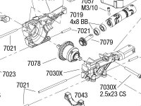 1/16 E-Revo VXL (71076-3) Front Assembly Exploded View
