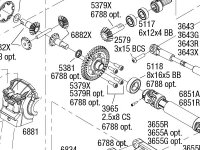 Hoss 4X4 VXL (90076-4) Front Assembly Exploded View