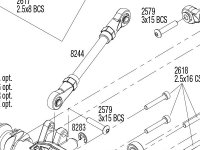 TRX-6 Mercedes-Benz® G 63® AMG 6X6 (88096-4) Front Assembly Exploded View
