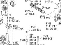Factory Five 33 Hot Rod Coupe (93044-4) Front Assembly Exploded View