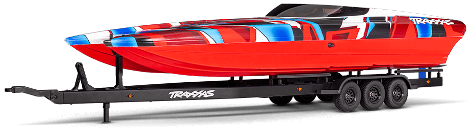 Traxxas Boat Trailer (#10350) with M41 (Red)