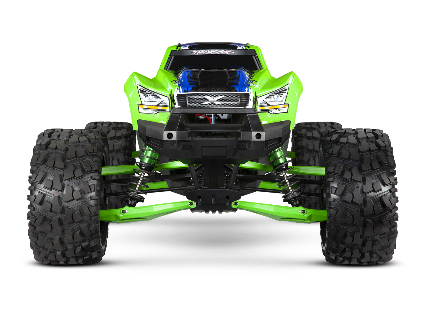 X-Maxx green HD arms front