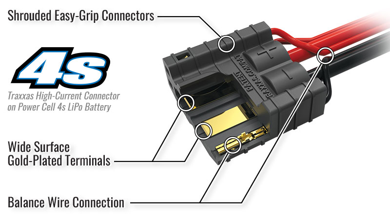 Diagram - 4s Traxxas High-Current Connector